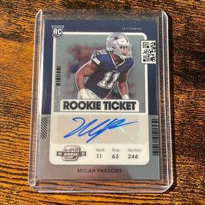 Micah Parsons Signed Rookie Card
